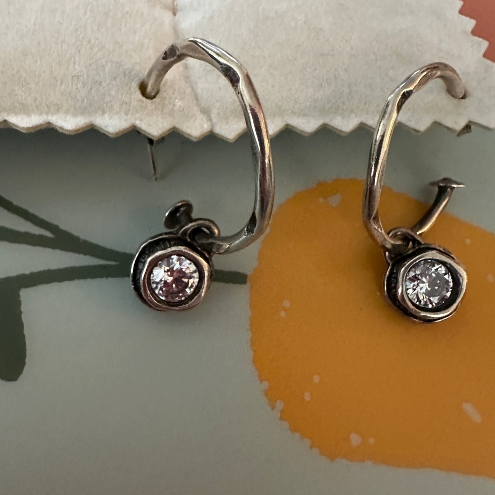 Karyn Chopik 925 sterling hoop earrings. Beautiful!